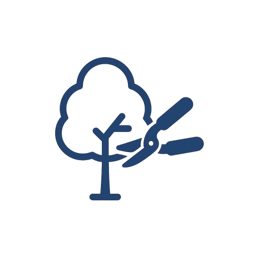 Arborist making a precision pruning cut on a mature shade tree